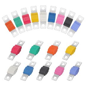 مجموعة متنوعة من الصمامات AMI/Midi 18 قطعة من TSV، 12 فولت - 58 فولت صمامات عالية التيار مطلية بالنحاس لسيارة شاحنة قارب، 30A، 40A، 50A، 60A، 80A، 100A، 125A، 150A، 175A in Kuwait