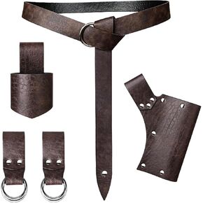 Medieval Belt Costume Accessories Renaissance Skirt Hike Viking Belt Holster Sword Frog Holster Halloween Cosplay in Kuwait