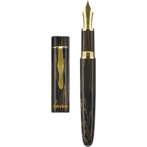 Asvine C2000 Germany Cumberland Ebonite Fountain Pen #8 Fine Nib, Large Handcraft Pen with Converter Pen Box Collection Set- Brown in Saudi Arabia