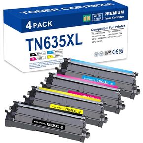 خرطوشة حبر TN635XL TN635 TN-635 بديلة متوافقة مع خراطيش الحبر Brother TN635 TN635XL لحبر الطابعة HL-L8430CDW HL-L8570CDW MFC-L8930CDW MFC-L8730CDW (TN635XL/TN635) in Kuwait