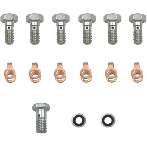 3905307 خط إرجاع الوقود بانجو بولت مجموعة جوانات نحاسية مع ختم، صمام فحص متوافق مع محركات الكمون الصناعية 4BT، 6BT و6CT لدودج الكمون 12V 6BT من 1989-1998 (مبكرًا) محرك 12 فولت in Kuwait