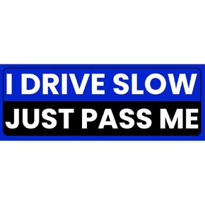 JOEZZY I Drive Slow Just Pass Me Car Magnet - 6x3 Strong Magnetic Sign for Slow Drivers, Delivery, Student & Elderly - High Visibility Bumper Magnet, Please Be Patient & Keep Your Distance (Pink) in Kuwait