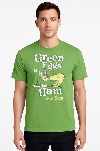 Dr. Seuss Green Eggs and Ham Adult T-Shirt in Saudi Arabia
