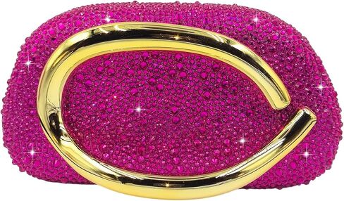 Boutique De FGG Mini Rhinestone Clutch Purses for Women Dressy,Sparkly Evening Bags,Wedding Bridal Crystal Clutch Handbag in Saudi Arabia
