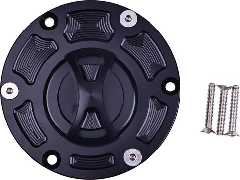 غطاء غاز الوقود بدون مفتاح متوافق مع Kawasaki EX250 EX300 Ninja، ER250 ER300 Z250 Z300 Z250SL، ألومنيوم in Saudi Arabia