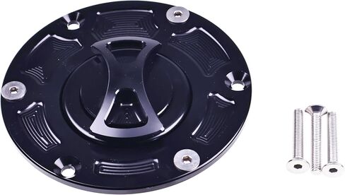 غطاء غاز الوقود بدون مفتاح متوافق مع Kawasaki EX250 EX300 Ninja، ER250 ER300 Z250 Z300 Z250SL، ألومنيوم in Saudi Arabia