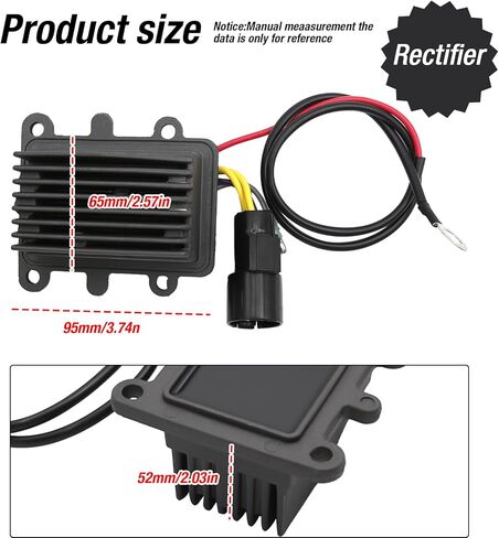 EATAKWARD 0439561 Rectifier Voltage Regulator, Replacement for Johnson Evinrude 150HP 175HP 1991-1995 105HP J105 E105 1992-1995, OE# 0584093 0585219 in Saudi Arabia
