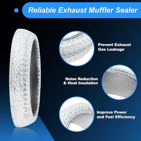 Exhaust Pipe Gasket for Toyota 4Runner 2003-2009 No.17451-74051 Manifold Donut Gasket Muffler Ring for Toyota FJ Cruiser 2007-2010 for Toyota RAV4 97-00 in Saudi Arabia