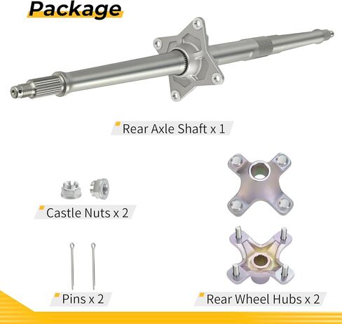 M MATI Rear Wheel Axle Shaft & Hubs for Honda TRX450R 2004-2009 TRX450ER 2006-2014 42310-HP1-000 42610-HP1-600 90304-HM5-A80 94201-40300 in Saudi Arabia