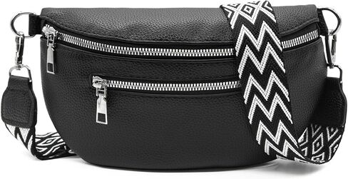Long Keeper Crossbody Bags for Women Vegan Leather Trendy Sling Chest Bag with Adjustable Wide Strap Small Travel Fanny Pack in Saudi Arabia