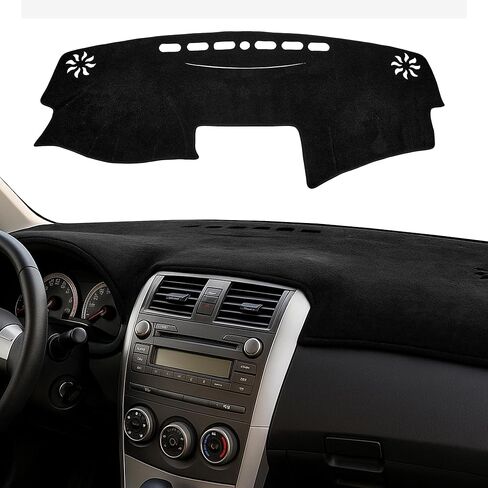 غطاء داش مناسب لسيارة Toyota Camry 2007 2008 2009 2010 2011، غطاء لوحة القيادة من الشمس وسادة مخصصة مناسبة لحماية لوحة القيادة من الأشعة فوق البنفسجية والشقوق والبهتان (أسود) in Saudi Arabia