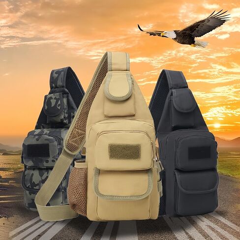 Outdoor Crossbody Waist Bag Waterproof Large Capacity Multifunctional Travel Hiking Sports Chest Sling Waist Pack in Saudi Arabia