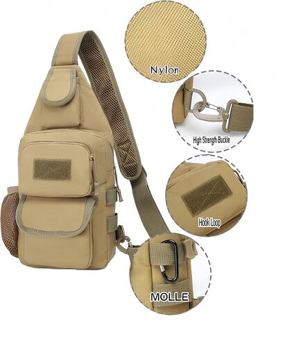 Outdoor Crossbody Waist Bag Waterproof Large Capacity Multifunctional Travel Hiking Sports Chest Sling Waist Pack in Saudi Arabia