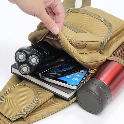 Outdoor Crossbody Waist Bag Waterproof Large Capacity Multifunctional Travel Hiking Sports Chest Sling Waist Pack in Saudi Arabia