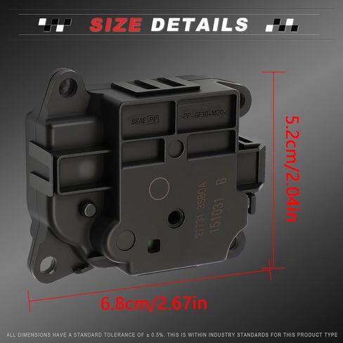 27731-3SB0A HVAC Heater Blend Door Actuator for 2013-2018 Altima, 2016-2021 Maxima, 2013-2020 Pathfinder, 2015-2021 Murano, 2016-2021 Titan in Saudi Arabia