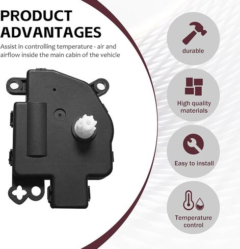 HVAC Heater Blend Door Actuator for 2007-2019 Chrysler - 200, Dodge - Caliber/Durango/Journey, Jp Compass/Patriot/Wrangle, Ram - ProMaster Models Heater Air Door Actuator, Replace# 68018109AA in Saudi Arabia