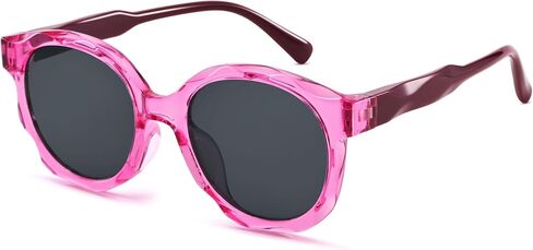 نظارات شمسية مربعة من Pro Acme Kids للفتيات TR90 مصنوعة من مادة مرنة مستقطبة لطيفة على شكل UV400 Sunies للأعمار من 4 إلى 12 عامًا in Saudi Arabia