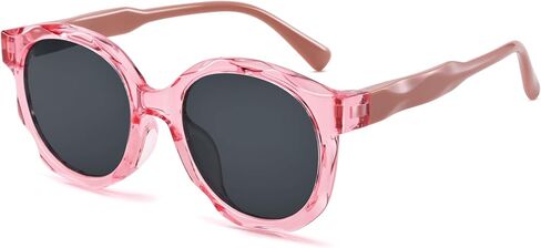 نظارات شمسية مربعة من Pro Acme Kids للفتيات TR90 مصنوعة من مادة مرنة مستقطبة لطيفة على شكل UV400 Sunies للأعمار من 4 إلى 12 عامًا in Saudi Arabia