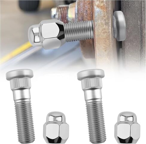 2 Pairs M12×1.5 Wheel Studs and Lug Nuts OEM#52950-14140,Wheel Lug Studs Compatible with Hyundai Kia,Professional Wheels Bolts for Fixing Wheels and Hub Car Accessories in Saudi Arabia