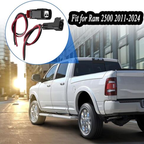Set 2 Pins ABS Wheel Speed Sensor Connector Pigtail Harness Plug for Ram 2500 2011-2024 Replaced OE 68457707AB 4779735AC in Saudi Arabia