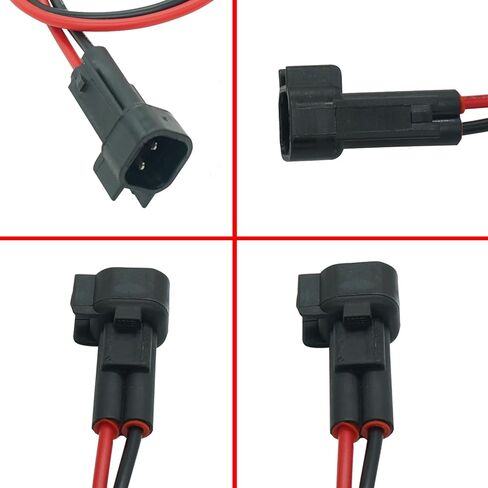 Set 2 Pins ABS Wheel Speed Sensor Connector Pigtail Harness Plug for Ram 2500 2011-2024 Replaced OE 68457707AB 4779735AC in Saudi Arabia