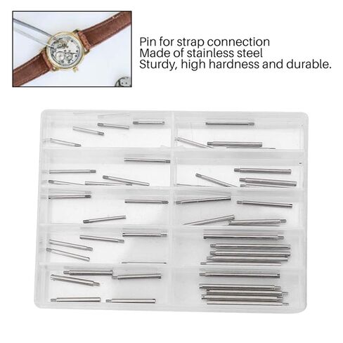 2 Boxes Watch Screws, 10 Sizes Watch Link Pins, Stainless Steel Screw Pins Links, Convenient Cotter Pin Watches with Storage Box for Watchmakers, Watches Enthusiasts in Saudi Arabia