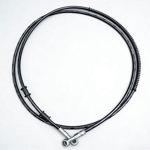 10MM Motorcycle Hydraulic Braided Brake Line, Stainless Steel Brake Hose, Universal Brake Clutch Fluid Line for Motorcycle, Moped, ATV, Go-Kart and Dirt Bike (Black,180cm 70.87") in Saudi Arabia