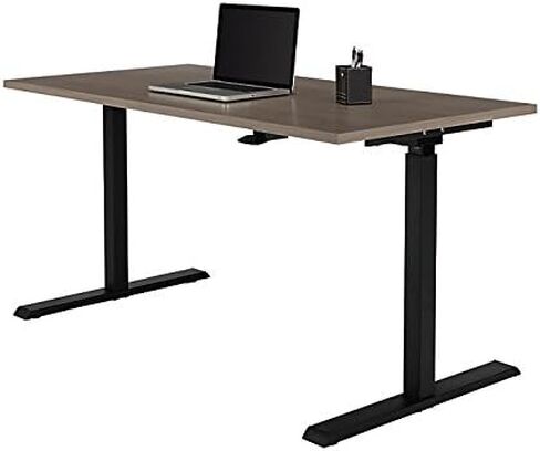 Realspace® Magellan 60" W Pneumatic Height-Adjustable Standing Desk, Gray in Kuwait