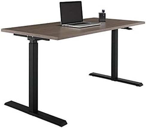 Realspace® Magellan 60" W Pneumatic Height-Adjustable Standing Desk, Gray in Kuwait
