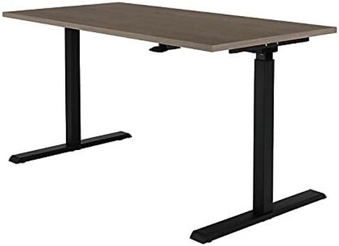 Realspace® Magellan 60" W Pneumatic Height-Adjustable Standing Desk, Gray in Kuwait