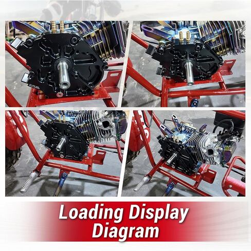 Dual Bearing Billet SideCover for Predator 212cc Non-Hemi Black in Saudi Arabia