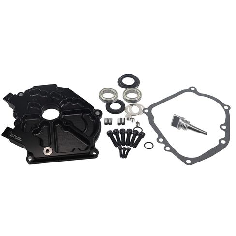 Dual Bearing Billet SideCover for Predator 212cc Non-Hemi Black in Saudi Arabia