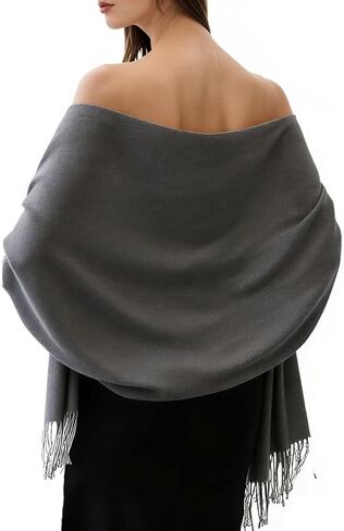 Women's Cashmere Shawl Wrap for Evening Dresses Wedding, Soft Blanket Scarf, Bridesmaid & Women's Day Gift in Saudi Arabia