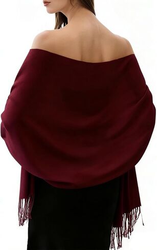 Women's Cashmere Shawl Wrap for Evening Dresses Wedding, Soft Blanket Scarf, Bridesmaid & Women's Day Gift in Saudi Arabia