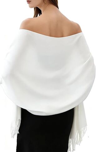 Women's Cashmere Shawl Wrap for Evening Dresses Wedding, Soft Blanket Scarf, Bridesmaid & Women's Day Gift in Saudi Arabia