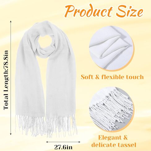 8 Pcs Womens Scarf Pashmina Shawls and Wraps for Evening Scarves for Women Bulk Dresses Warm Pashmina Scarf Shawl Wraps in Saudi Arabia