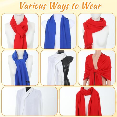 8 Pcs Womens Scarf Pashmina Shawls and Wraps for Evening Scarves for Women Bulk Dresses Warm Pashmina Scarf Shawl Wraps in Saudi Arabia
