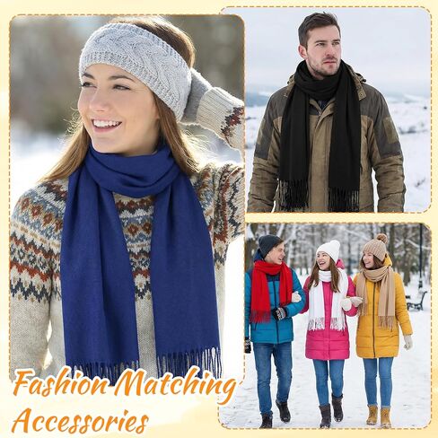 8 Pcs Womens Scarf Pashmina Shawls and Wraps for Evening Scarves for Women Bulk Dresses Warm Pashmina Scarf Shawl Wraps in Saudi Arabia