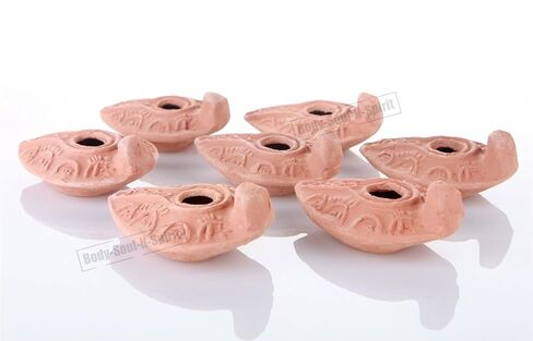 Lot of 7 HERODIAN OIL LAMP Ancient Biblical Antique Replica Israel Judaica in Saudi Arabia