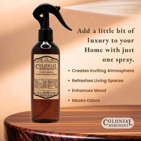 معطر الغرفة برائحة جوز القيقب | التاجر الاستعماري | رائحة الخريف والخريف كريم الكراميل والكستناء المحمص والفانيليا | 8 أونصة رذاذ ناعم | غير سامة | صنع في الولايات المتحدة الأمريكية in Kuwait
