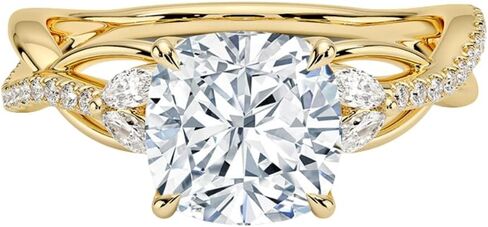 1-3 CT Moissanite Engagement Ring in Kuwait
