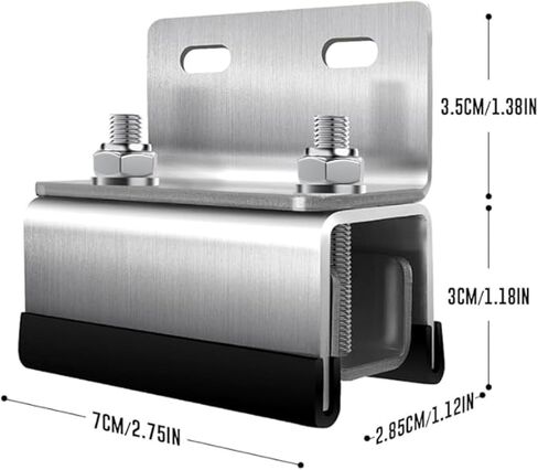 6 قطع من مجموعة حامل سقف الشاحنة، 304 دعامة من الفولاذ المقاوم للصدأ، متوافقة مع ProMaster/Boxer/Ducato/Jumper Vans، طقم تثبيت على السقف للألواح الشمسية RV. in Kuwait