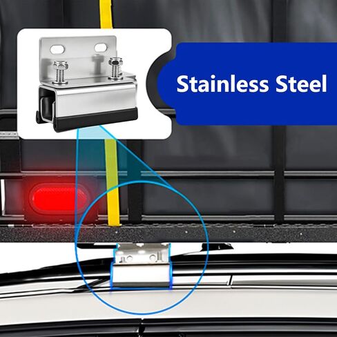 6 قطع من مجموعة حامل سقف الشاحنة، 304 دعامة من الفولاذ المقاوم للصدأ، متوافقة مع ProMaster/Boxer/Ducato/Jumper Vans، طقم تثبيت على السقف للألواح الشمسية RV. in Kuwait