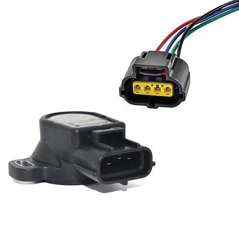 TH151 Throttle Position Sensor + 4-Wire Connector Pigtail Kit – Fits Toyota, Lexus, Mazda, Kia, Geo – Replaces 89452-22090, TPS151, TH151, 158-1050 – Complete Sensor & Harness Set in Kuwait