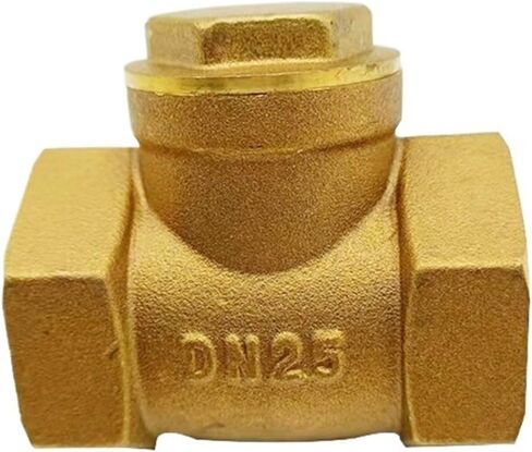 DN15 DN20 DN25 DN32 DN40 DN50 DN65 BSP نحاس خيط داخلي صمام فحص عداد المياه صمام الأنابيب صمام فحص أفقي أحادي الاتجاه (DN40) in Saudi Arabia