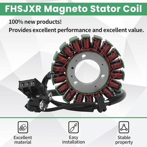 21003-0128 ملف الجزء الثابت المغناطيسي لـ EX250 ABS Ninja 250/EX250 Ninja 250R، EX300 Ninja 300/EX300 Ninja 300 ABS 2013-2017، ER250 Z250 ABS/ER300 Z300 ABS in Saudi Arabia