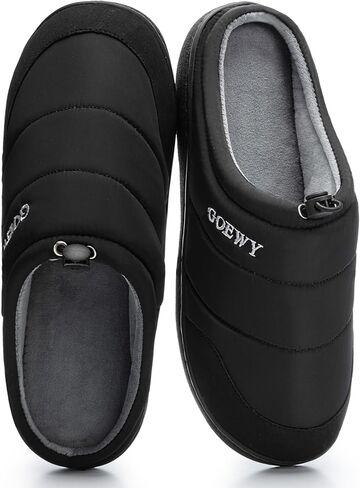 شبشب رجالي بلونين، أحذية منزلية داخلية وخارجية مع إسفنج الذاكرة، شباشب غرفة النوم مضادة للانزلاق كهدية للرجال والأب والزوج والصديق in Kuwait