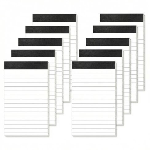 10-Pack A7 Grid Sticky Note Pads, 3x5 Pocket-Sized Tear-Off Notebooks for Office Students, Bulk Note Paper Memo Pads in Saudi Arabia