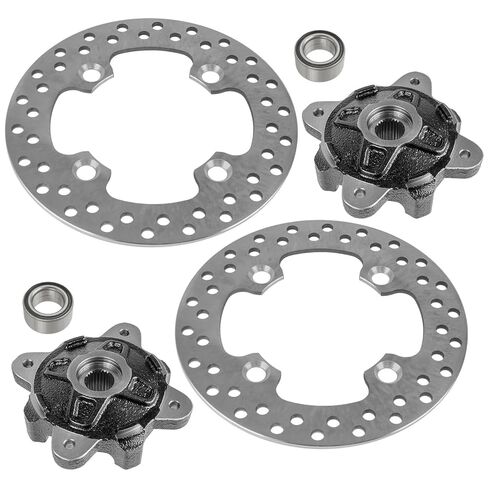 Replacement for Front Left Right Wheel Hub Disc Rotor Bearing for Polaris Ranger 800 6X6 12-17 Mod-C26C-44376 in Saudi Arabia