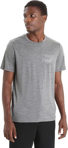 Icebreaker Merino Mens Tech Lite Ii Short Sleeve Graphic Tee in Saudi Arabia